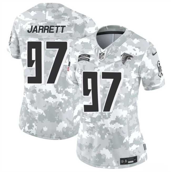 Womens Atlanta Falcons #97 Grady Jarrett 2024 F.U.S.E Arctic Camo Salute To Service Limited Stitched Jersey Dzhi